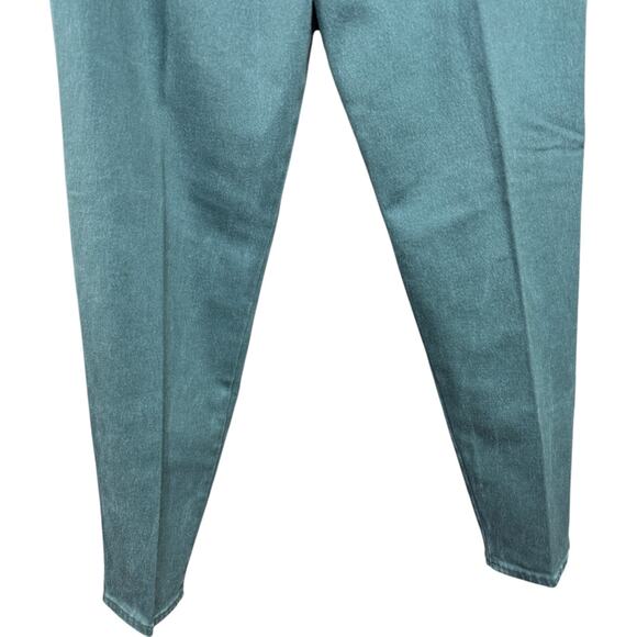 Gloria Vanderbilt Stretch Jeans Green Tapered High Rise Pants Women's Petite 16 - Picture 6 of 9